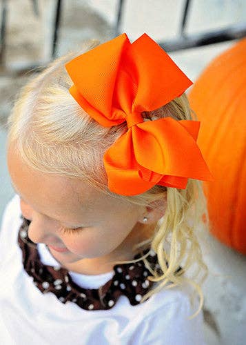 Classic Grosgrain Hair Bow - Alligator Clip - 4.5"